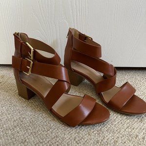 Strappy Ankle Heeled Sandal